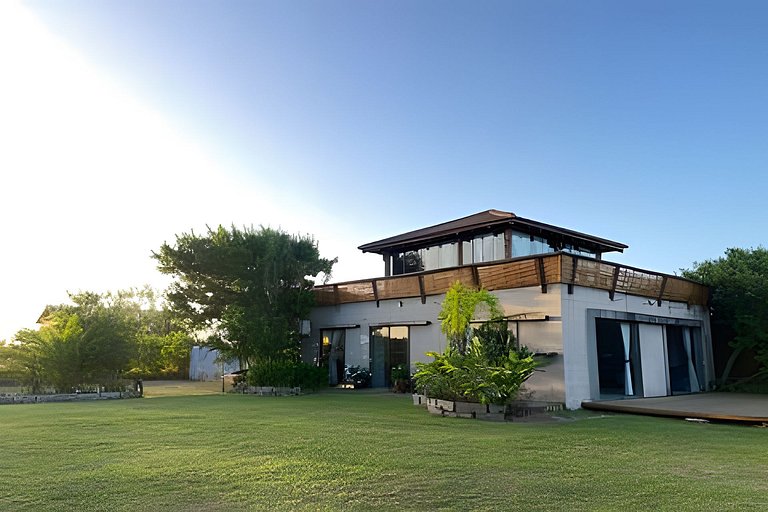 Casa NA PRAIA Beira Mar Barra Ibiraquera Studio+Terreo