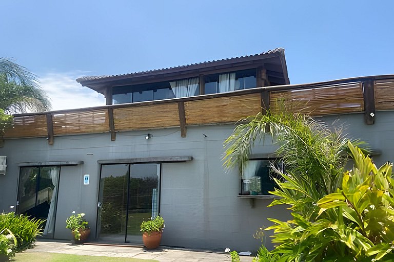 Casa NA PRAIA Beira Mar Barra Ibiraquera Studio+Terreo