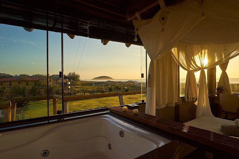 Studio Na Praia - Bangalô frente mar