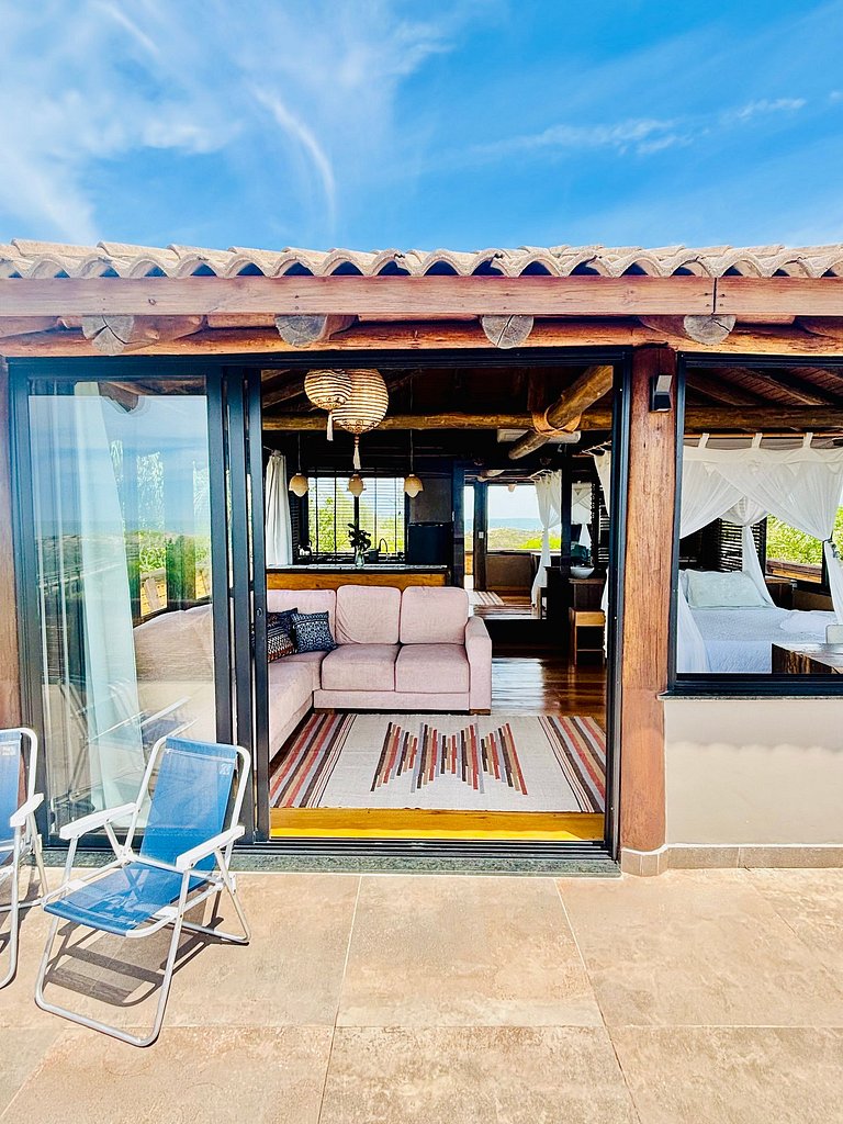 Studio Na Praia - Bangalô frente mar