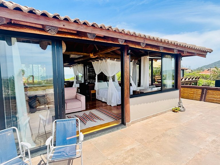 Studio Na Praia - Bangalô frente mar