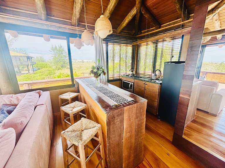 Studio Na Praia - Bangalô frente mar