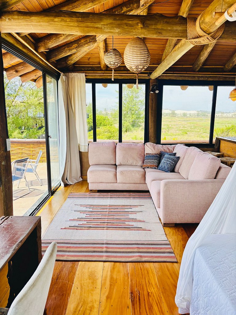 Studio Na Praia - Bangalô frente mar