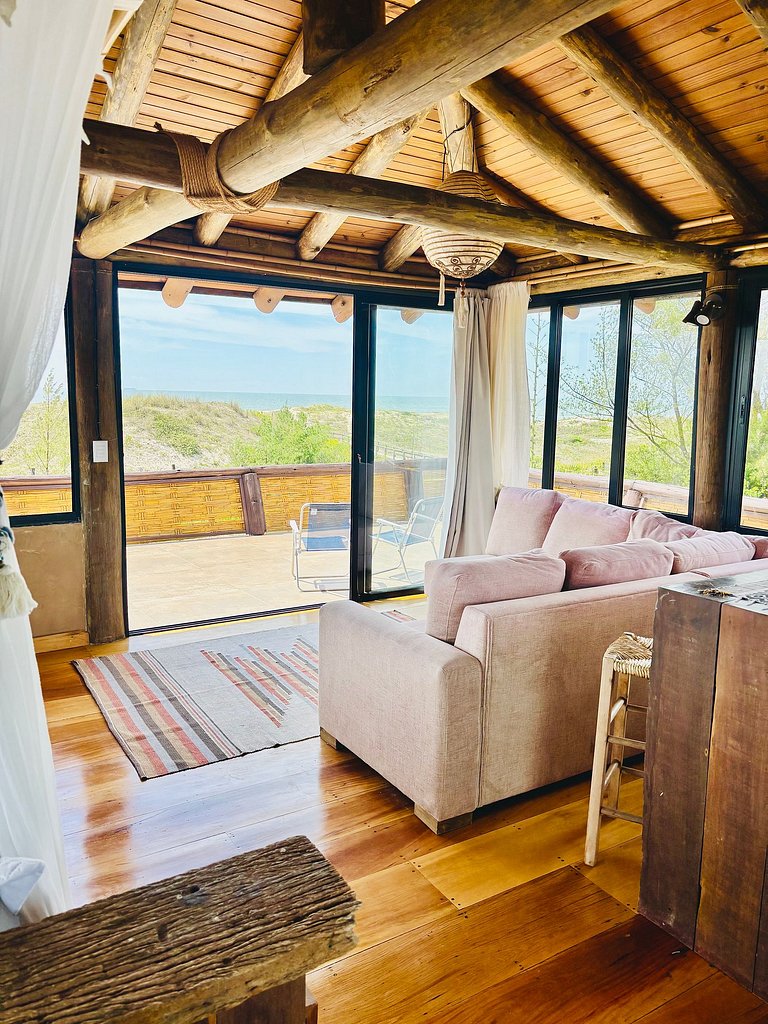 Casa NA PRAIA Beira Mar Barra Ibiraquera Studio+Terreo