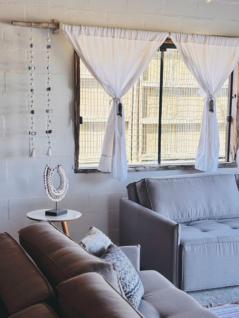 Casa NA PRAIA Beira Mar Barra Ibiraquera Studio+Terreo